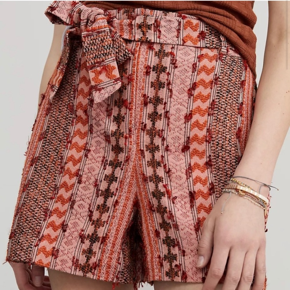 Anthropologie Eva Franco Boho Textured Shorts New